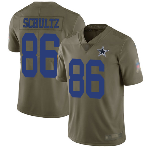 Men Dallas Cowboys Limited Olive Dalton Schultz #86 2017 Salute to Service NFL Jersey->dallas cowboys->NFL Jersey